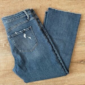 Old money Americana Lovervet ankle length jeans med wash mid rise size 31